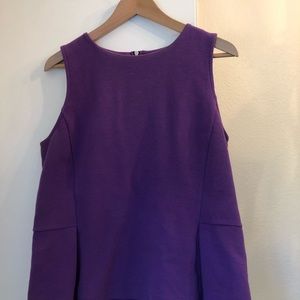 Peplum purple top